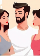 cartoon threesome