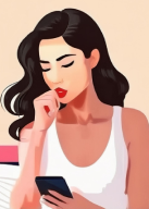 woman texting