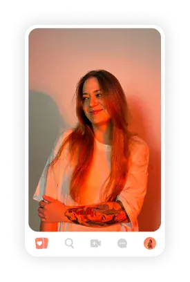Girl on app